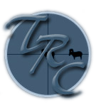 Tucson Rifle Club Script Logo, TRC in Brush 445BT, Blue scope